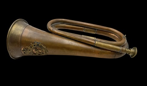 Vintage Military Canadian Ontario Regiment Bugle