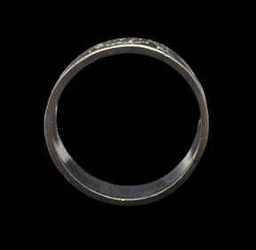 Charming Mexican Sterling Silver Band Ring /w Engraved Mythological Figures