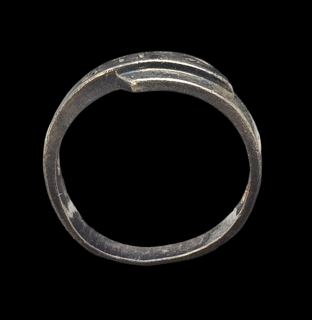 Mysterious Vintage Sterling Silver Ring /w Christian Symbols (1 of 5)