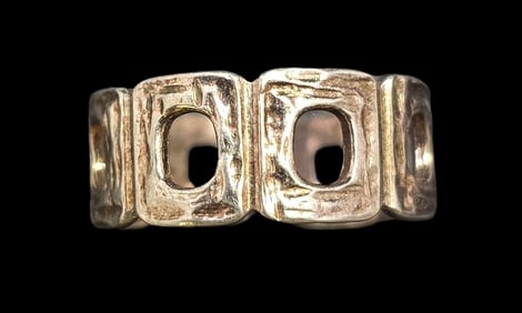 Stylish ca. 1940 W. FREY & CO Germany 835 Silver Designer Designer Ring