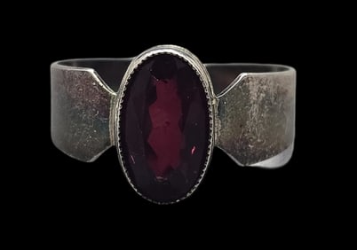 Beautiful ca. 1940 W. FREY & CO Germany 835 Silver & Gemstone Designer Ring