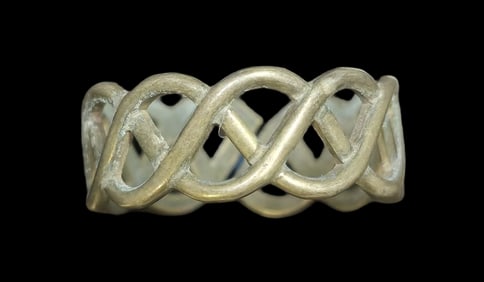 Very Unusual ca. 1940 W. FREY & CO Germany 835 Silver Designer Ring