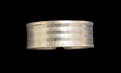 Exotic ca. 1940 W. FREY & CO Germany 835 Silver Wraparound Designer Ring