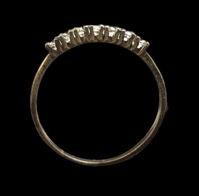 Delicate Vintage Sterling Silver & Gemstone Ring