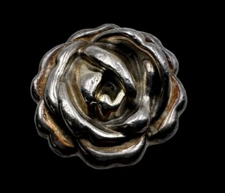 Beautiful Vintage Sterling Silver Electrofoam Flower Design Ring