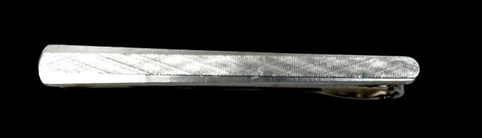 Vintage European 835 Silver Men's Tie Clip / Bar Pin