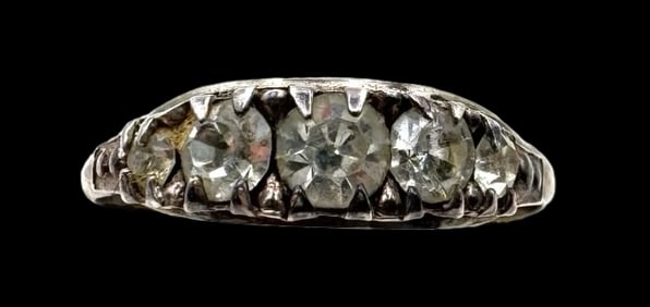 Vintage European 835 Silver & Gemstone Ring