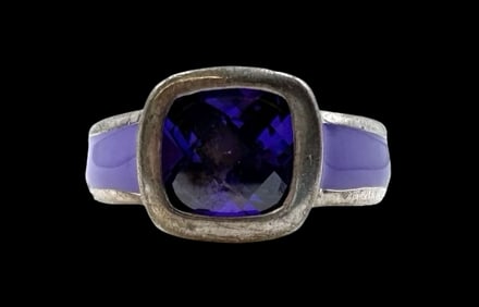 Vintage Sterling Silver & Gemstone Ring