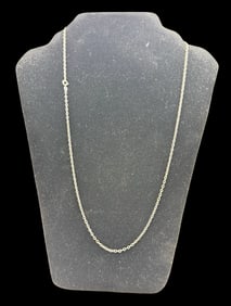 Antique European 835 Silver Chain Necklace