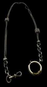 Antique European 800 Silver Pocket Watch Chain
