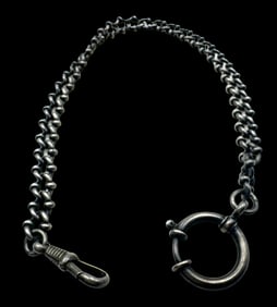 Antique European 800 Silver Pocket Watch Chain