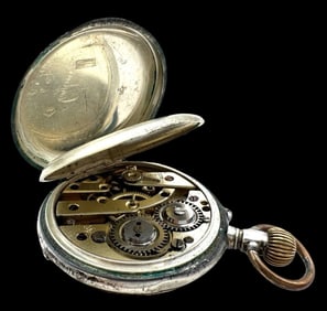 Antique European 800 Silver Pocket Watch