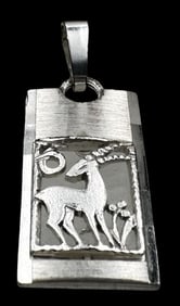 Vintage Sterling Silver KORDES & LICHTENFELD Germany Zodiac Sign Pendant Charm - Aries
