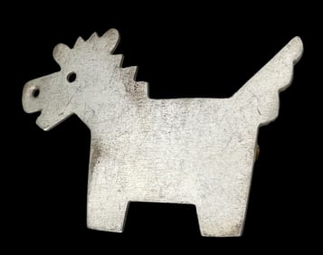 Vintage Sterling Silver Dog Shaped Brooch Pin