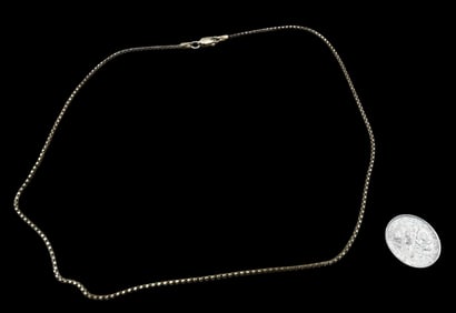 Vintage Italian Sterling Silver Chain Necklace