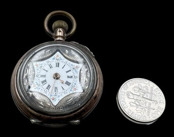 Antique European 800 Silver Pocket Watch