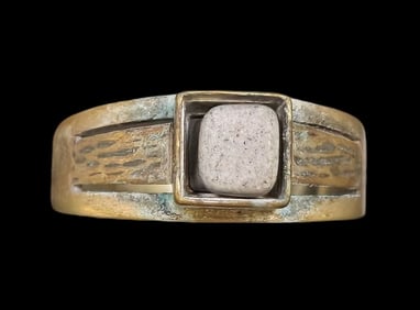 Vintage ca. 1940 W. FREY & CO Germany 835 Silver & Gemstone Baby Ring