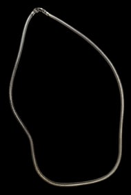 Stylish Vintage Sterling Silver Snake Chain Necklace