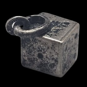Vintage Sterling Silver Dice Pendant Charm