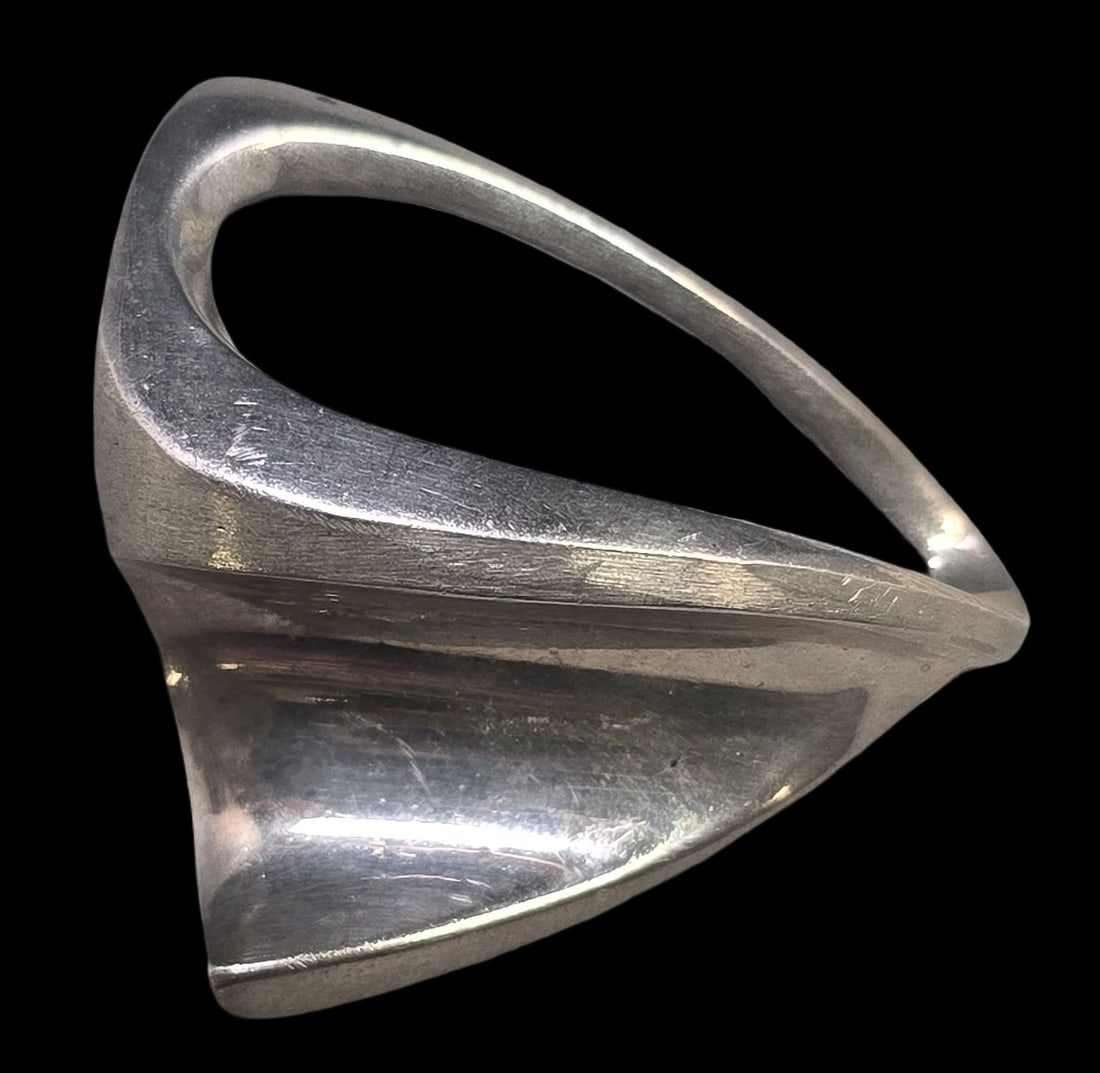 Vintage Mid-Century Modern Sterling Silver Designer Brooch (1 of 8)