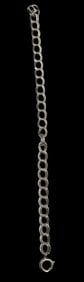 Vintage DANECRAFT Double Link Sterling Silver Charm Bracelet