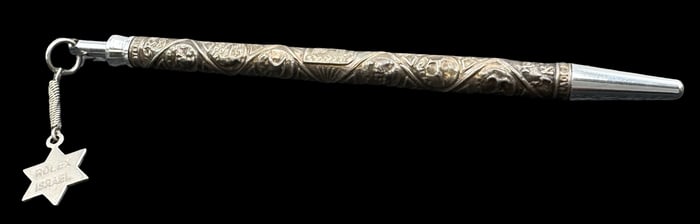 Vintage Rolex Israel Sterling Silver & Stainless Steel Pen