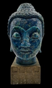 Rare Vintage Mid-Century Italian ALDO LONDI BITOSSI for Rosenthal-Netter Ceramic Buddha Bust