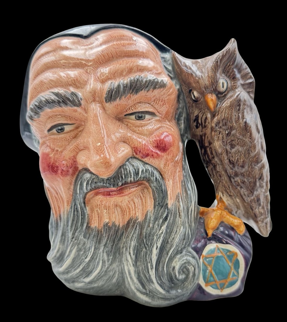 Vintage Royal Doulton 1959 D 6529 "Merlin" Toby Mug Character Jug (1 of 6)