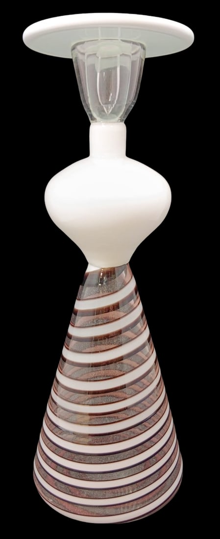 Rare Vintage GIO PONTI Murano Italy "Vecchia Dama" Art Glass Bottle (1 of 7)