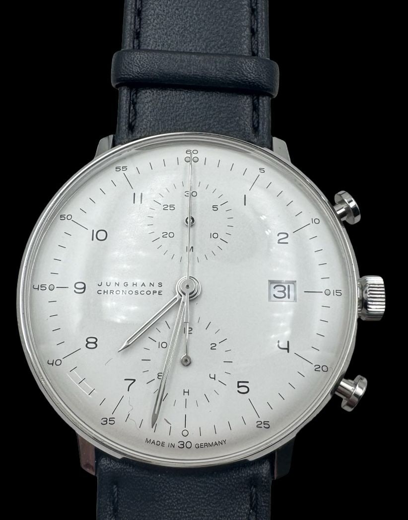 JUNGHANS Max Bill Bauhaus Chrono Scope 027/4800.02 Sapphire Crystal Men's Watch (1 of 6)