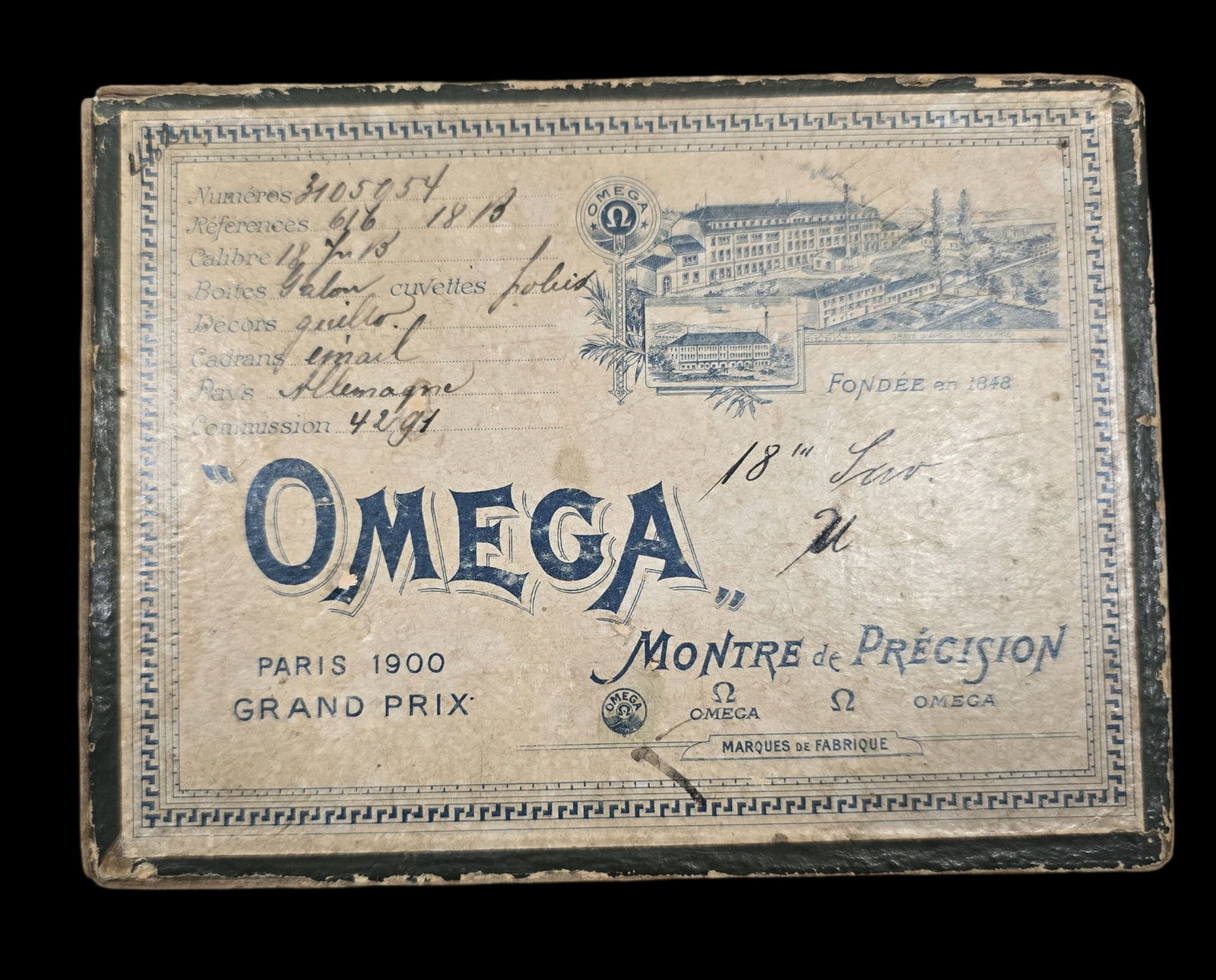Very Rare Original 1900s OMEGA Watch Part Case (1 of 8)