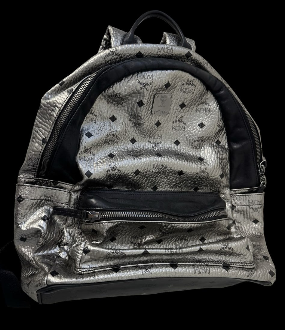 MGM Leather Metallic Silver Backpack - Never Worn (1 of 8)