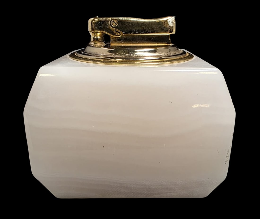 Vintage Mid-Century COLIBRI Onyx Table Lighter (1 of 10)