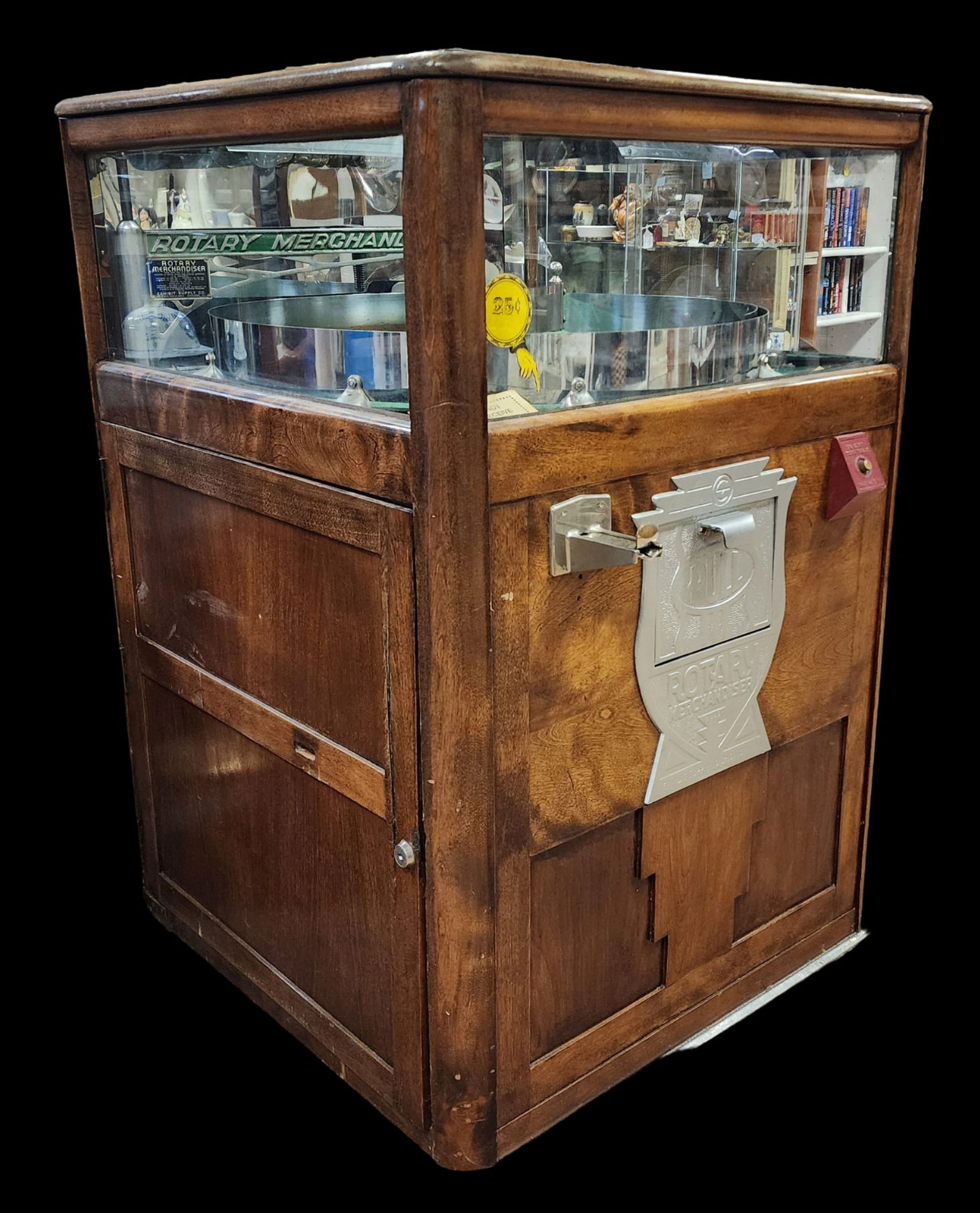 Ca. 1930s Art Deco Wooden Arcade Machine /w Turntable (1 of 10)