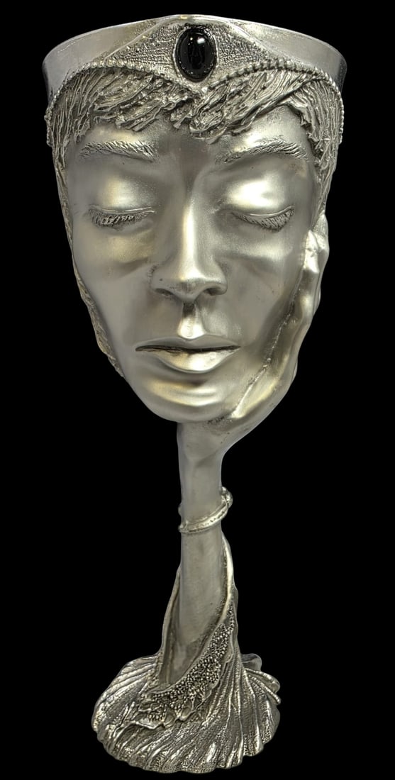 Vintage ROYAL SELANGOR Lord of the Rings Galadriel Pewter Goblet (1 of 6)