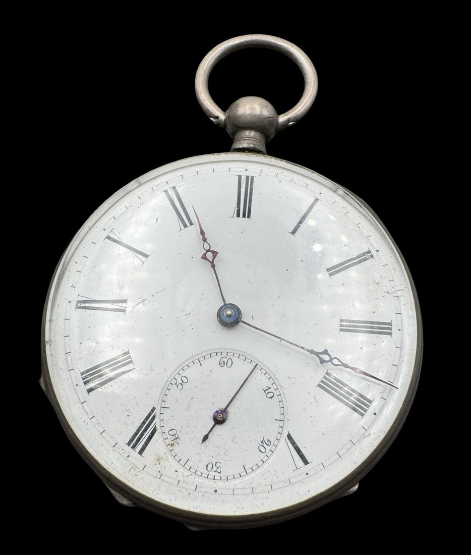 Antique 1900s German Christian Frantz Pocket Watch: Very good antique condition with minor patina according to age. Measures approx. 1 3/4" in diameter and weighs ca. 63.3 grams. Works SHIPPING: We ship in-house and charge a flat fee of $12 for any ord