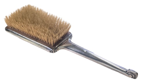 Large Vintage ca. 1930 Art Deco Sterling Silver Brush