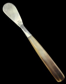 Vintage Peruvian Sterling Silver Knife /w Horn Handle