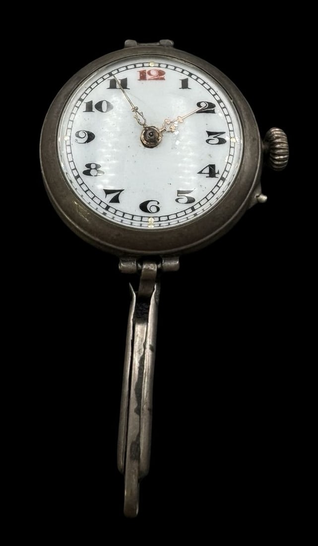 Antique Swiss Silver Metal Ladies Wrist Watch: Very good antique condition with minor patina according to age. Measures approx. 1 1/8" in diameter. Needs Repair SHIPPING: We ship in-house and charge a flat fee of $12 for any order of 5 small items