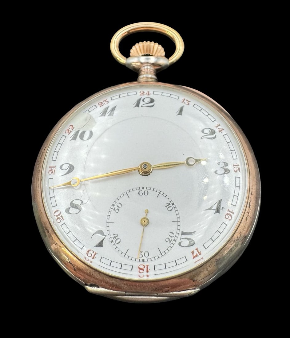 Antique 1900s Swiss 800 Silver Open Face Pocket Watch (1 of 5)