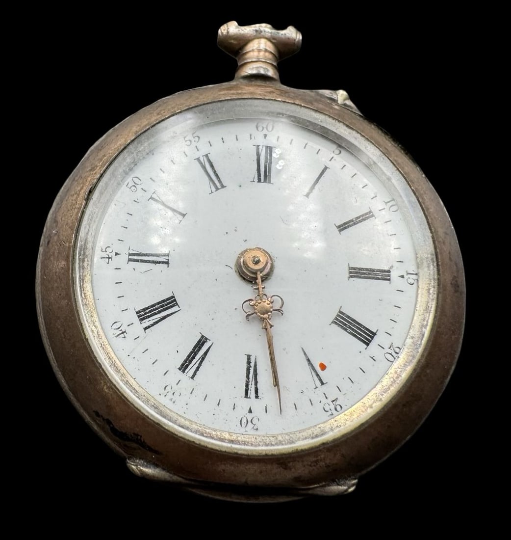 Antique Ca. 1900s Swiss 800 Silver Pocket Watch (1 of 3)