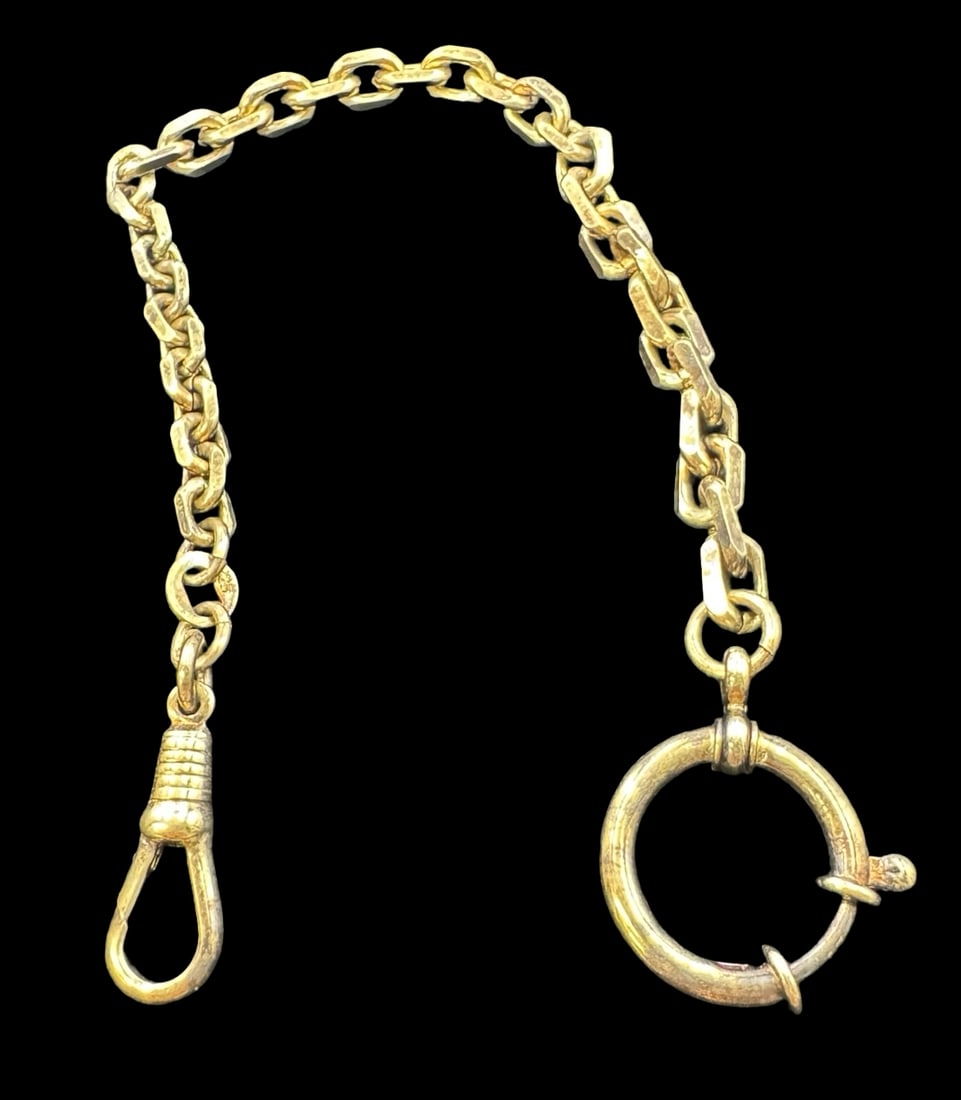 Vintage Gilt Sterling Silver Pocket Watch Chain (1 of 4)