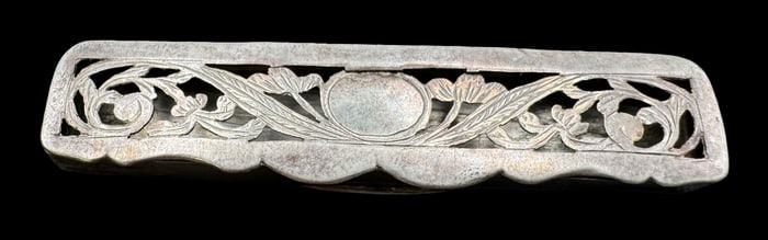 Antique European 835 Silver Pierced Lid Box