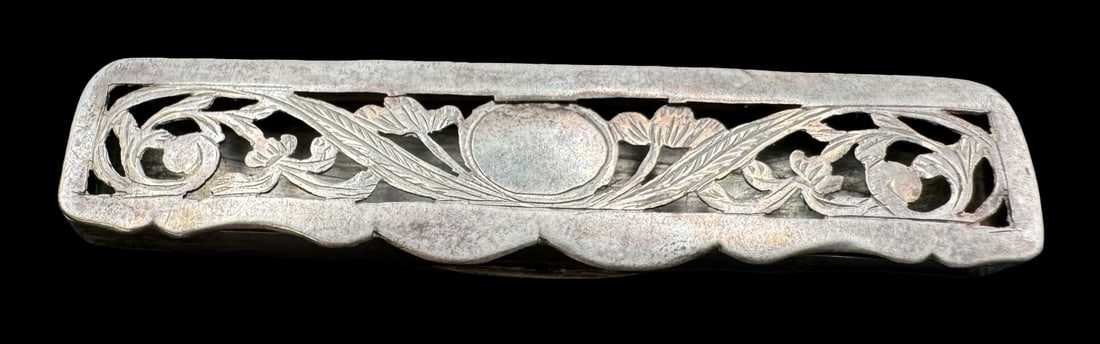 Antique European 835 Silver Pierced Lid Box (1 of 3)