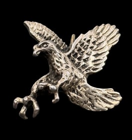 Vintage Sterling Silver Eagle Pendant