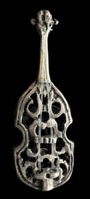 Vintage European 800 Silver Miniature Violin Musical Instrument