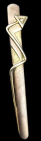 Vintage 1980s European Sterling Silver Designer Tie Pin