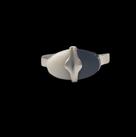 Vintage Mid-Century Modern Sterling Silver & Gemstone Ring