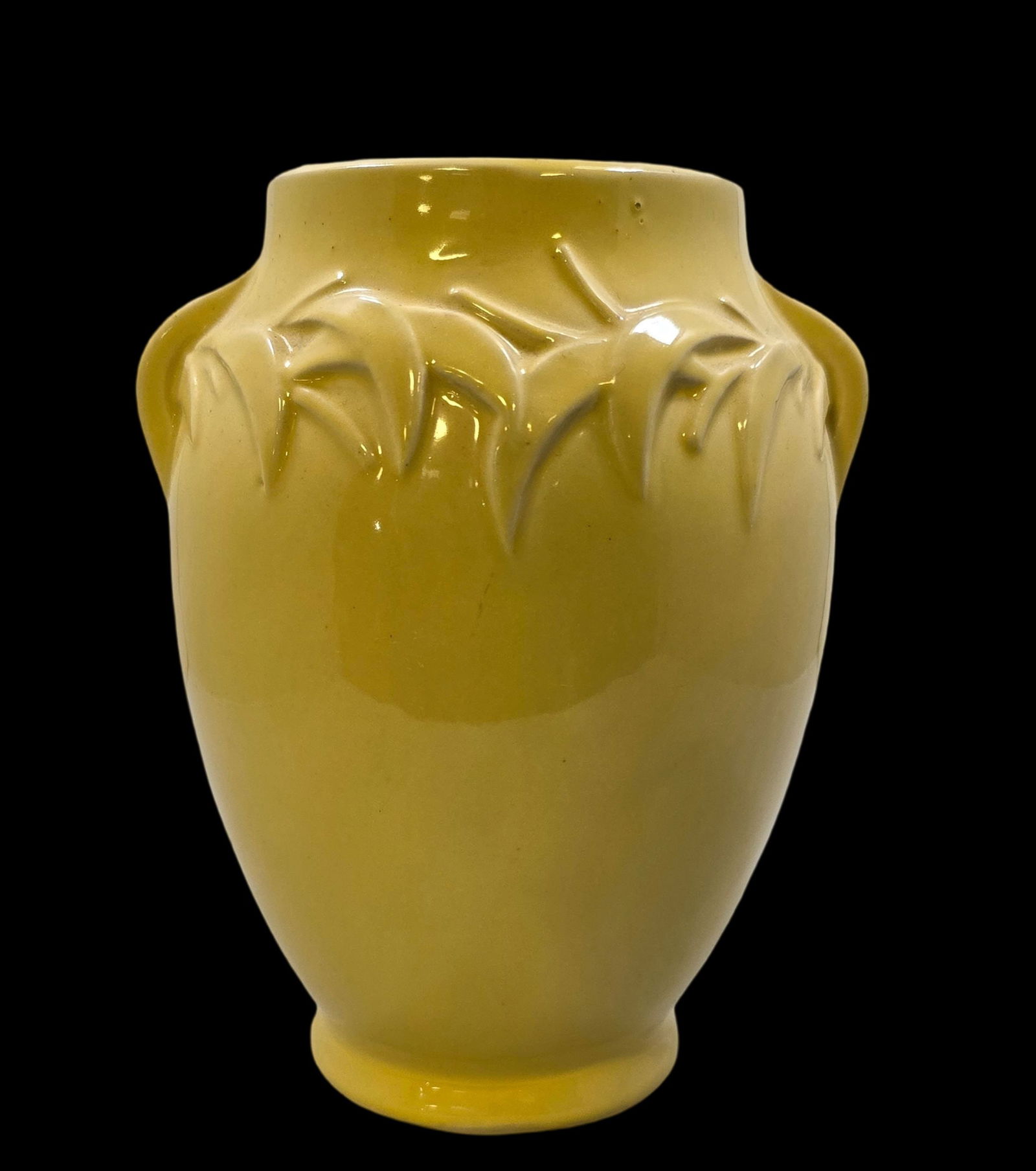Vintage Mid-Century MCCOY Yellow Art Pottery Vase (1 of 5)