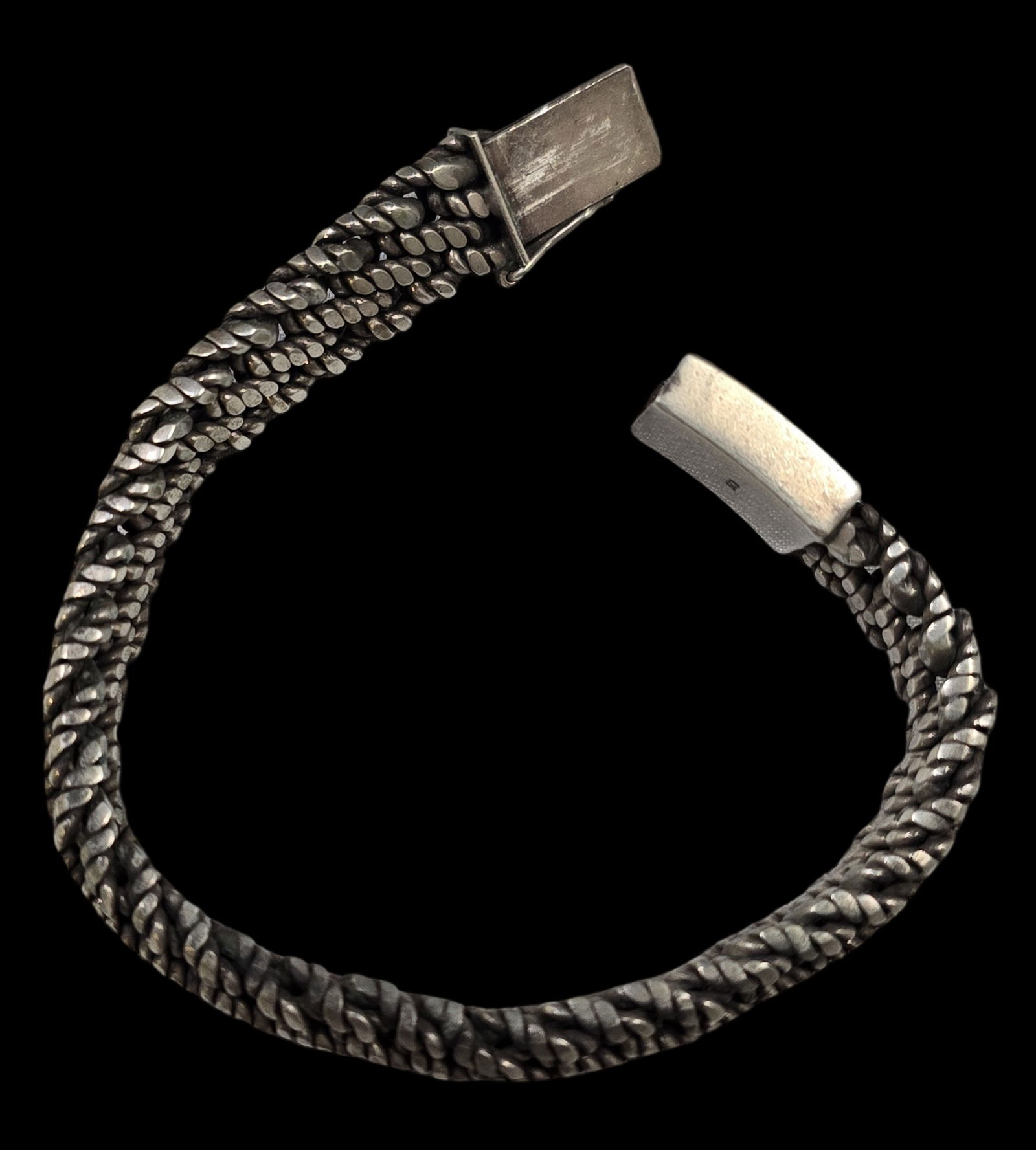 Solid Vintage Sterling Silver Chain Bracelet (1 of 6)